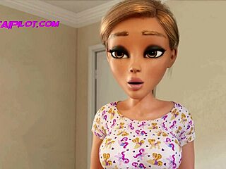 3D animated MILF, teen, and friend in explicit cartoon