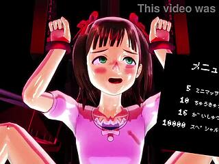 Haruka's game challenge bounces in 3D anime 🎮