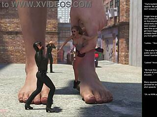 Big Apple teen gesture in wild 3D cartoon sex!