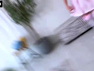 Petite cosplay girl has her pussy toyed with by a photographer who is also a cum dumpster