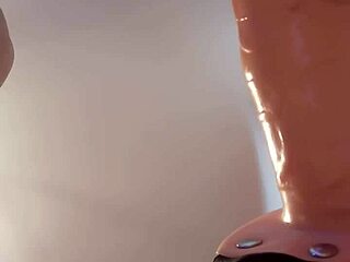 Men having anal sex with a machine in a fetish scene