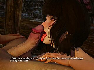 look at that big cock in her sexy outfit, she's gonna cumshot in this eternum game