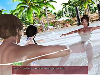 Beautiful woman with perfect body seduces her neighbor