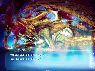 princess comforting dragon women in game