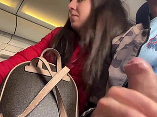 Public toilet handjob gone wrong on a crowded flight