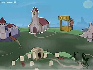 Spooky times 1: a fet side story in dating game anime cartoon