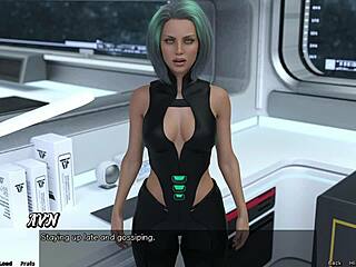 3D video of a hot woman with big cans in a femdom scene