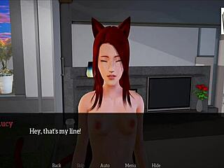 Redhead gets her ass licked and mouth fucked by a big cock in a family affair