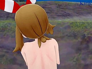 Beautiful anime babes Misty Kasumi and May Haruka in hot scene - Pok Mon POV hentai