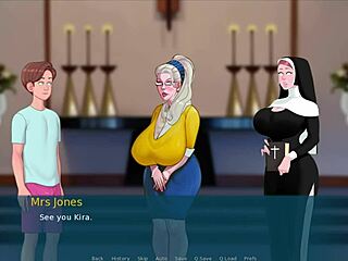 Fat priestess sucks my cock and I fuck a MILF in yoga class