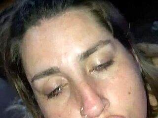 fat slut blonde taking it deep in mouth and ass