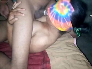 brunette big ass babe knocks for sugar but craves cum, doggy fuck till she cums