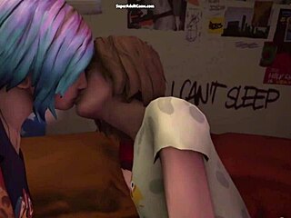3D strap-on action with hot lesbians in uncensored game