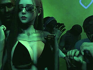 3D animated hentai featuring a hot and wild group sex scene
