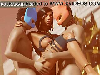 warrior with big tits gets fucked