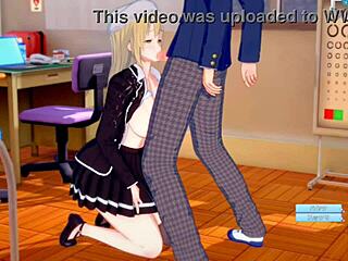 3D anime of big tits and handjobs with Moeilberry Han