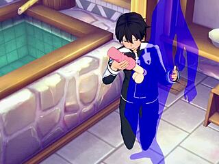 Sword Art Online yaoi: Kirito's sensual 3D adventures