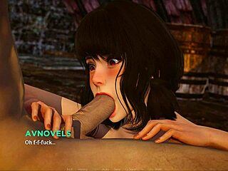 look at that big cock in her sexy outfit, she's gonna cumshot in this eternum game