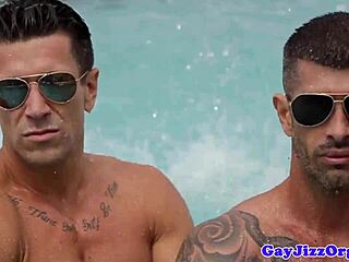 Muscular men enjoy hardcore outdoor sex with multiple partners