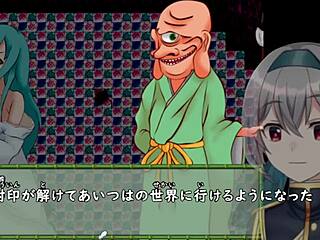 Momoka's crossdressing adventure in hentai game