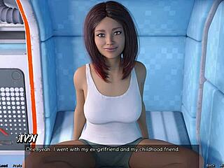 planning bisexual threesome in space with curvy neighbor