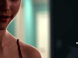 Summer Heat Part 7: Brunette Anime Massage with Handjob and Cum