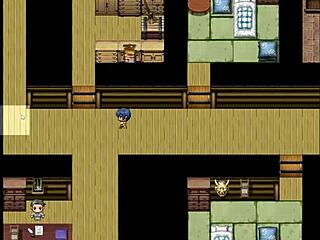 Tanned Natsuki's Plump Curvy Body in Sweaty Hentai Game Episode 4