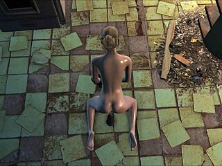 A steamy session with a blonde bombshell in Fallout 4: Sex Mod Chap 14