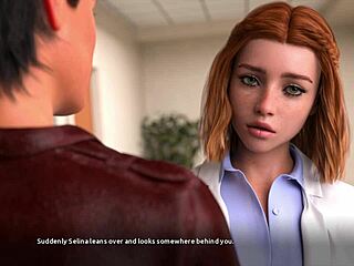 Play the erotic game with Selina Route, the red-haired beauty