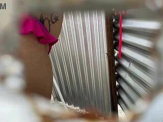 Steamy lingerie clad maids get it on at the beach