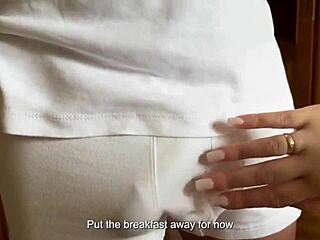 Stepson serves stepmother and gets a deep blow job in return