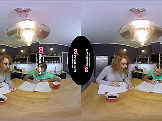 In the classroom, the shemale teacher fucks her eager student bareback