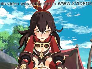 Outride Her in Genshin Impact Amber x Aether Animation