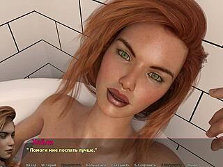 3D animated video of a big-breasted damsel in distress