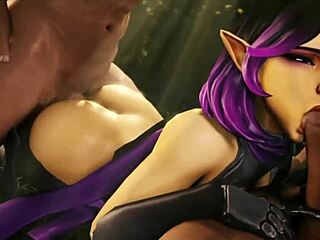 Horny heroes with big tits and huge asses enjoying massive monster cocks in 3d anime fucking