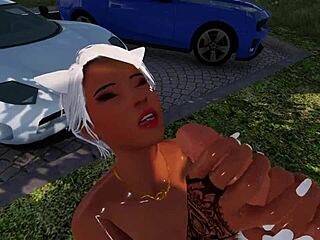 Big tits and great blow job in anime porn video
