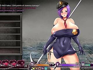 Karryn's Rough Prison Threesome with Slime Monster and Thug