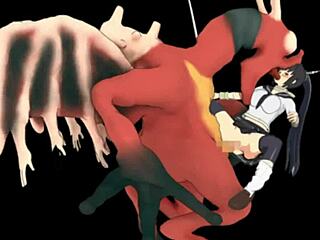 Super Yaeko's Erotic Action Gallery in 3D Cartoon Anime!