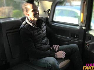 big cock stretches tight pussy in uk taxi ride