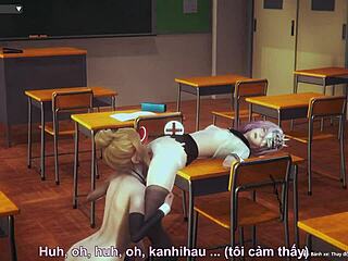 anime character navigates tricky situations in hentai adventures