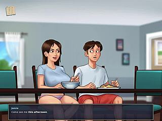 Steamy anime porn with a hot harem of girls in a visual novel style