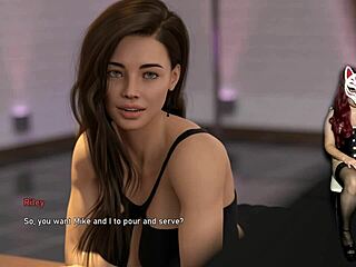 Steps of debauchery with wild pole dancing in public cosplay.