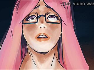 Is this futanari animation too big for him?