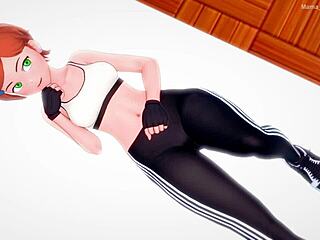 Gwen plays with huge cock in uncensored hentai nurse visit! 🔥