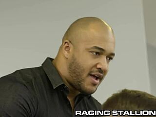 Two Hunks Deepthroat Boss’s Massive BBC for Extension in Wild Raging Stallion Scene