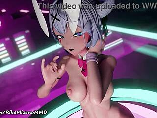 Ibuki's Sexy Dance in Hatsune Miku Rabbit Hole with Short Hair