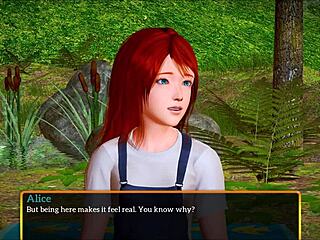 Intriguing family game with teen in cartoon