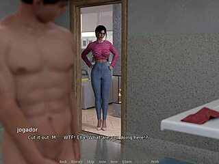 Steamy shower scene ends up in a hand job and a facial