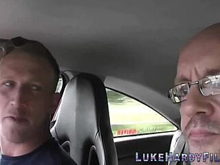 British Brunette Overwhelmed by Spit Roasting with Monster Cocks in HD 3some