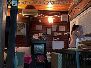 Beautiful Colombian latina arrives for porn casting, worried about big cock interracial scene